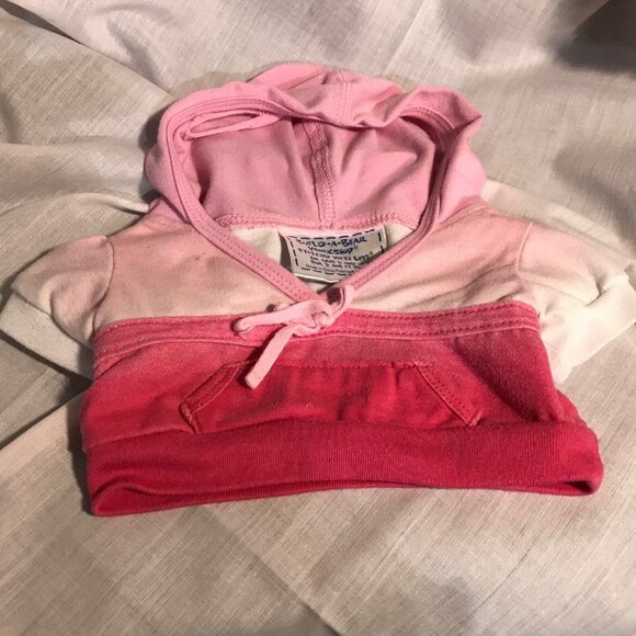 Build A Bear Workshop Brown Teddy Bear In Pink Hoodie Plush Toy 14" - Picture 9 of 16